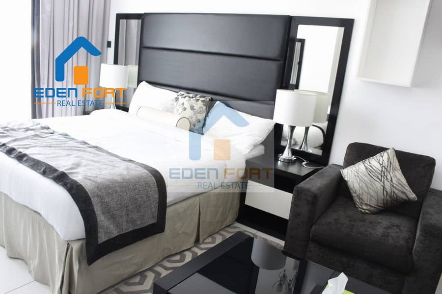 2 Multiple Cheques | Fully Furnished | studio Flat