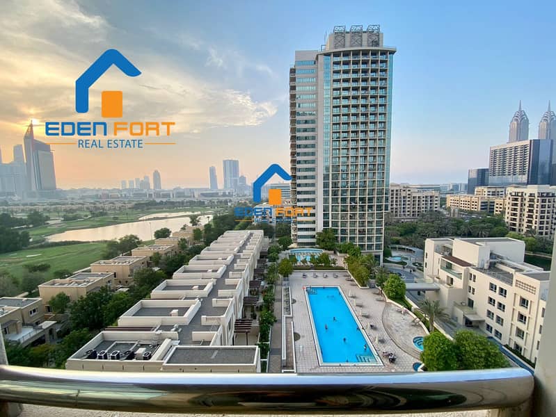 位于景观公寓社区，高尔夫大厦，高尔夫大厦2号 1 卧室的公寓 90000 AED - 5383483