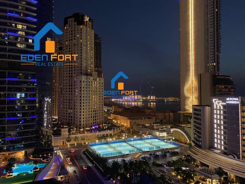 3 Fully Furnished 1 BHK  Marina Sea View  In The Royal Oceanic 70k