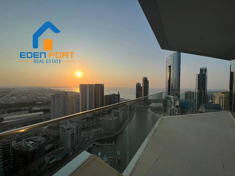 Huge Layout | Brand New Furniture | Marina & Sea View in Stella Maris, Dubai Marina.