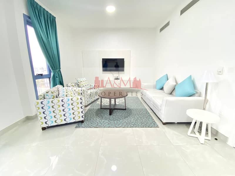 FULLY FURNISHED. : Two Bedroom Apartment with Balcony & ADDC Included for AED 105,000 Only. !!