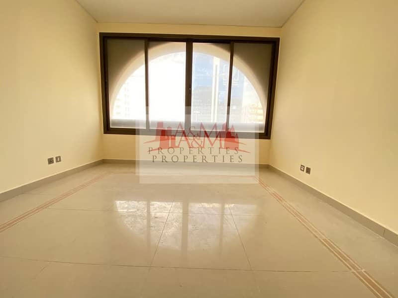 10 EXCELLENT OFFER 3 Bedroom Apartment with Balcony and Maids room 80000 only at Airport road. . !