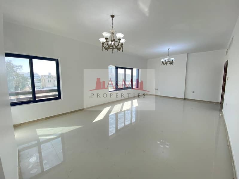 HOT OFFER. : Three Bedroom Apartment with Maids room and Balcony in Danet for AED 80,000 Only. !