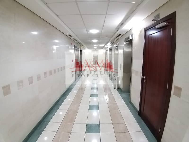 VERY SPACIOUS. : Three Bedroom Apartment with Maids room and Park View in Khalidiyah for 105,000 Only. !!!