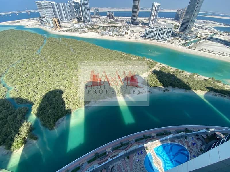 SEA VIEW. : Two Bedroom With Maids room & all Facilities in Hydra Avenue for AED 90