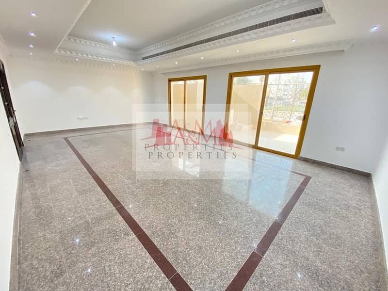 SPACIOUS. ; Four Bedroom Apartment with Maids room & Balcony in Al Manaseer for AED 120,000 Only. !!