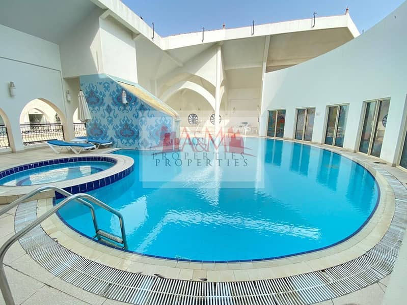 Amazing Deal. : Three Bedroom Apartment With Maids room & all Facilities in Delma Street for AED 100,000 Only. !!!