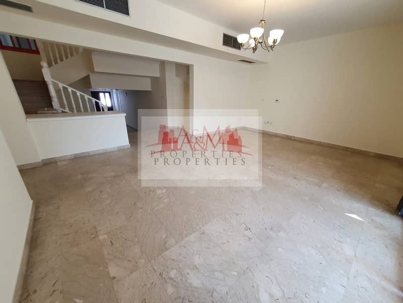 VACANT NOW | 2 Min Walk to Corniche | Four Bedroom villa in a Gated Community with Facilities for AED 225,000 Only. !