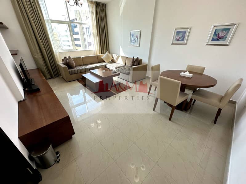 FULLY FURNISHED| Two Bedroom Apartment with all Facilities in Khalifa Street for AED 115,000 Only. !!