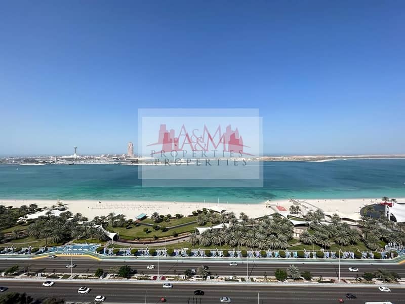 No Commission | Sea View | Fully Renovated Penthouse with Parking in Corniche for AED 200,000 Only. !