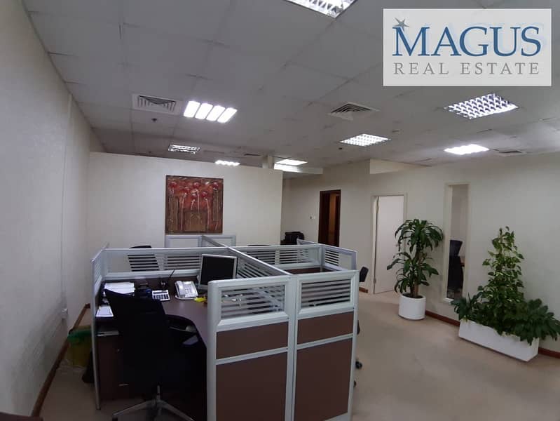 Fully fitted with partitions office | Al Manara