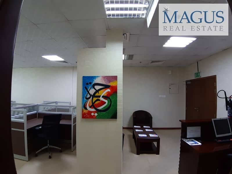 13 Fully fitted with partitions office | Al Manara