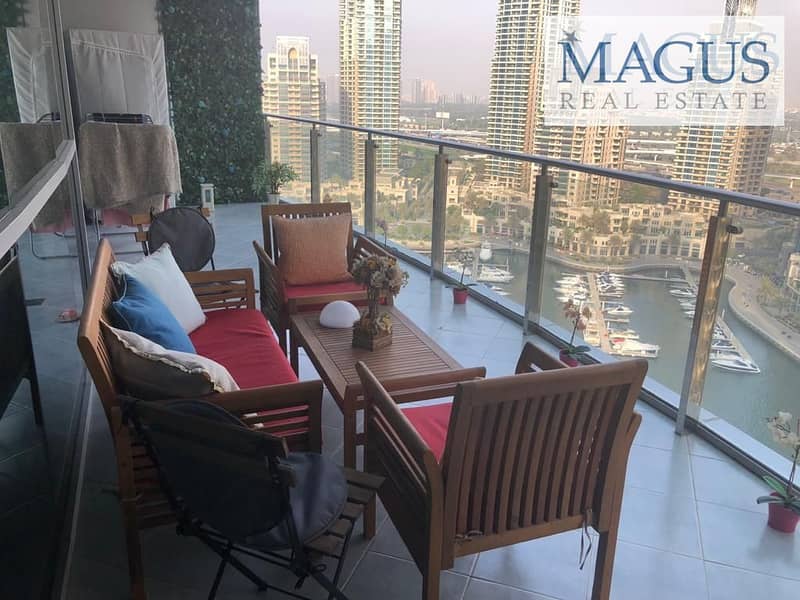 2 Full Marina view| Chiller free| Fully furnished