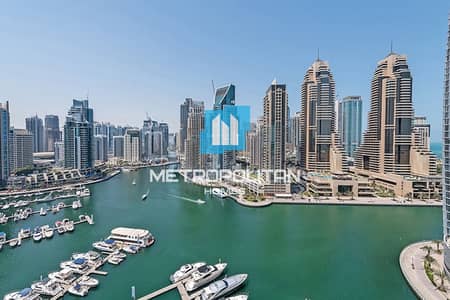 3 Bedroom Apartment for Rent in Dubai Marina, Dubai - 3BR+Maids Room | Marina View | Available for Rent