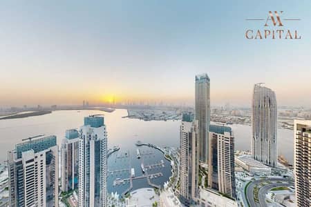 4 Bedroom Penthouse for Rent in Dubai Creek Harbour, Dubai - DUPLEX PENTHOUSE | BURJ KHALIFA & SKYLINE VIEW