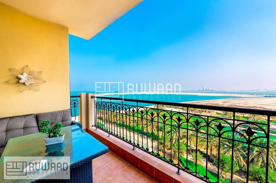 6 Sea View | 1 BHK for Rent Marjan Resort