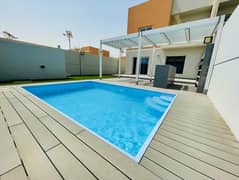 Private Swimming Pool | Single Row 3BR+Maidroom Villa in Reef 2 Samha