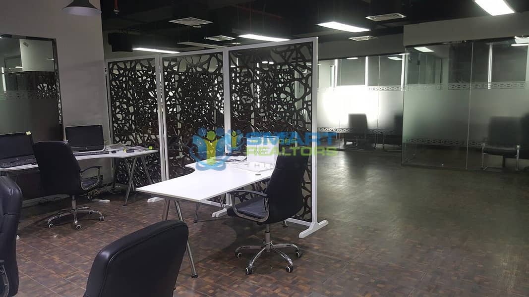 10 Fitted office Fully Furnished with Partition