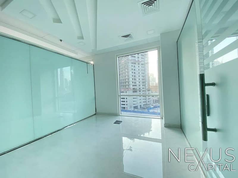 4 Fully Fitted Office | with Glass Partitioned | A Big Conference Room