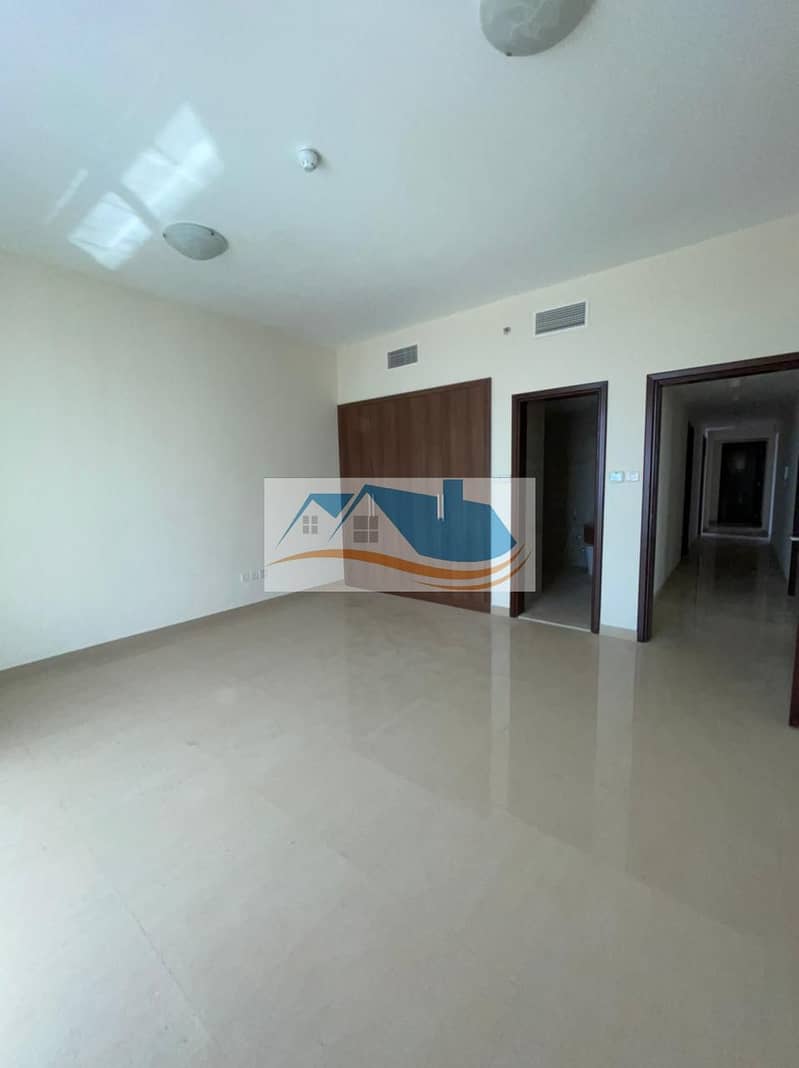 Three bedroom apartment with maid room with free air conditioning, free month and parking