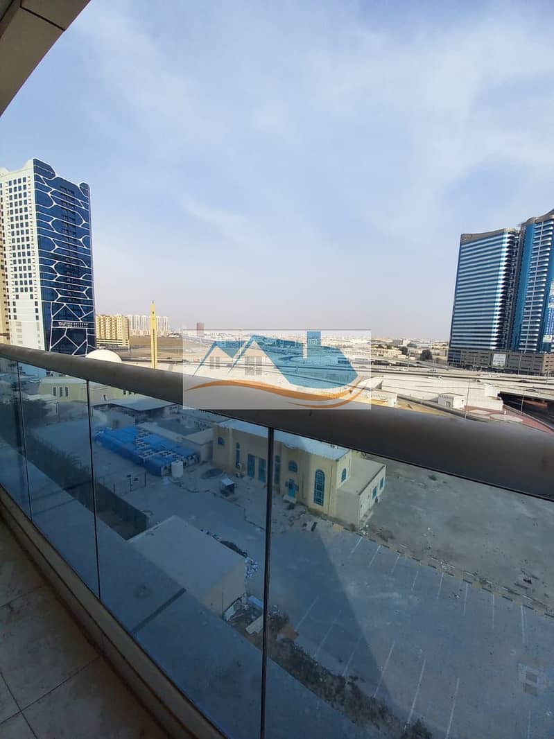 For annual rent in Ajman an apartment one room and a hall in the Mushairif area behind the telecom company, air conditioning on the owner, with gym an
