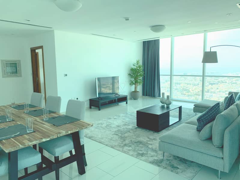 Fully Furnished 3BR with Jumeirah and Sea Views