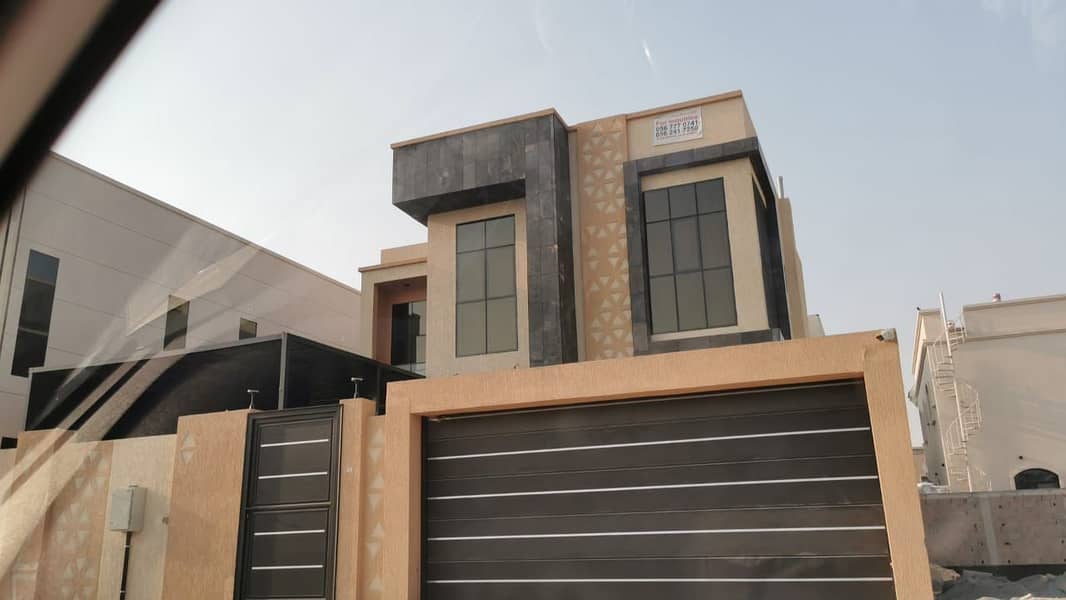 An opportunity for rent in the Emirate of Ajman Villa with annex + covered swimming pool  Al Aley area is very close to Sheikh Mohammed Bin Zayed Road