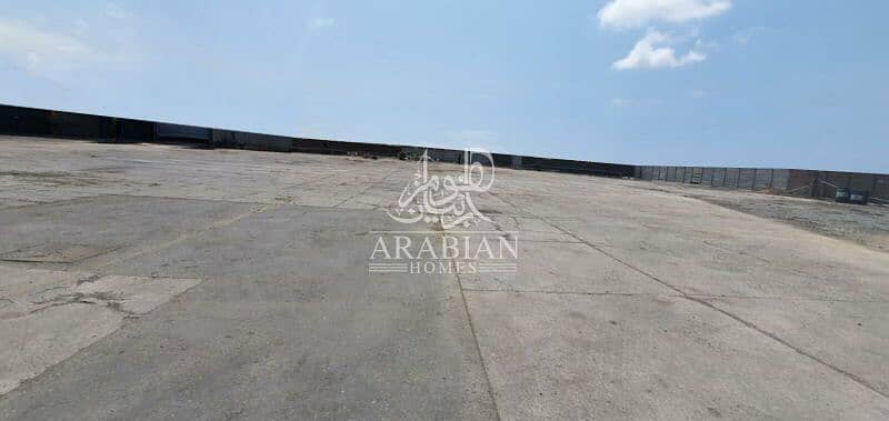 2,000sq. m Open Land with Covered Boundary Wall for Rent in Al Mafraq  Industrial Area