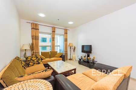 1 Bedroom Flat for Rent in Dubai Marina, Dubai - Fully Furnished | Low floor | Partial Sea View