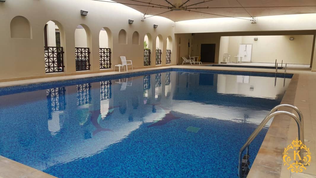 Luxurious 3 Bedroom Duplex Apartment with maid room and Communal Pool & GYM