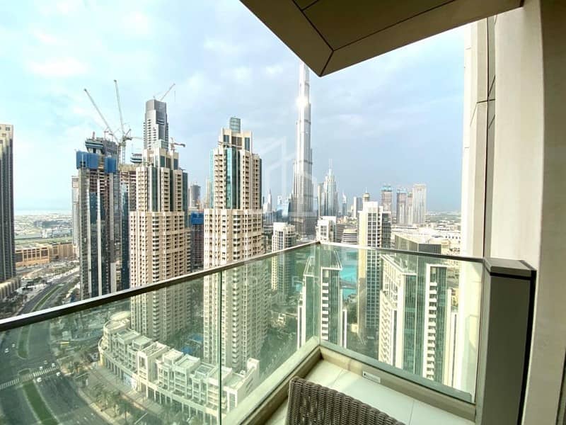 Full Burj View | High Floor | Large Study