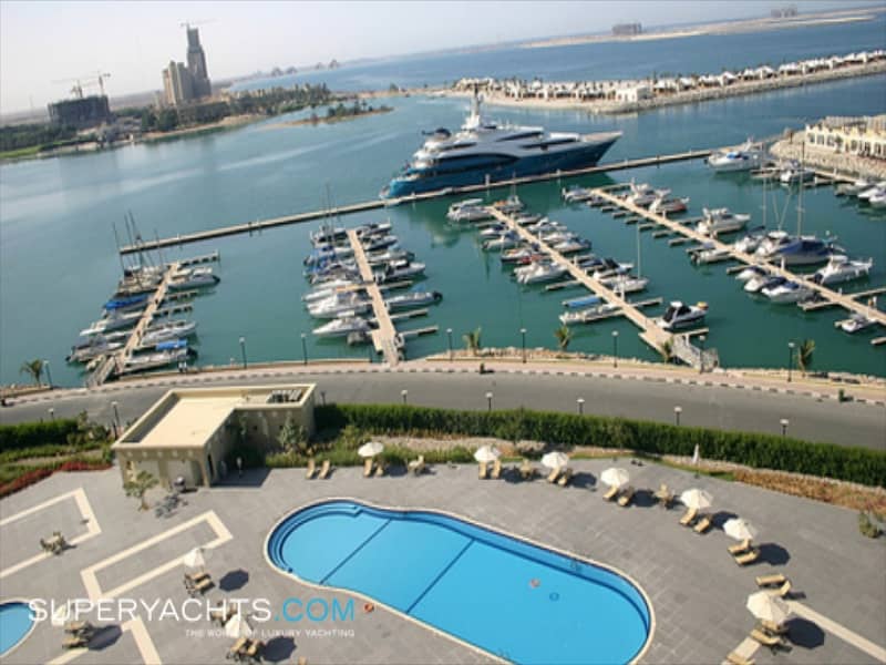 A beautiful 1br furnished marina apartment  lagoon  view with 1067 SqFt with one parking is available for one car located in Al Hamra Village, Ras Al Khaimah.