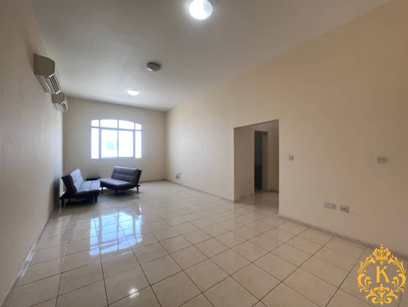 well maintained huge 2 bedroom hall with separate kitchen and elevator