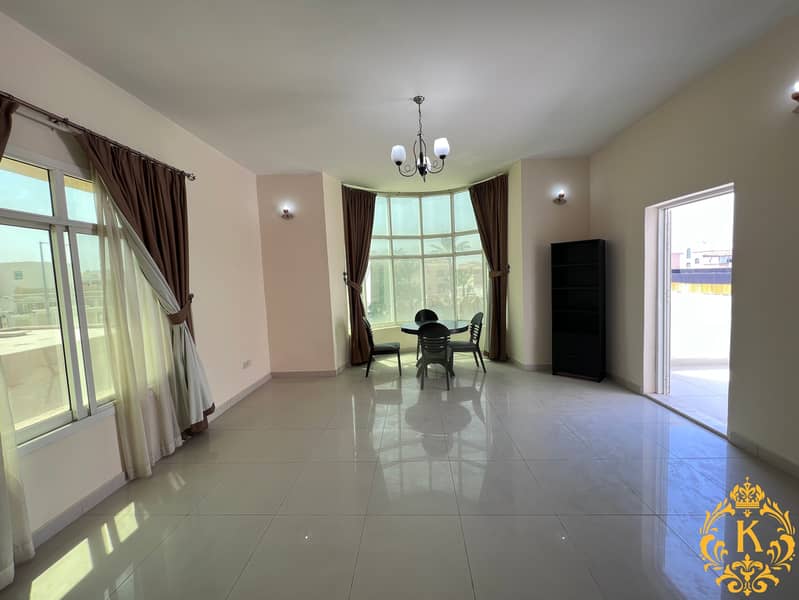 with balcony well maintained large 1 bedroom hall close to khalifa market