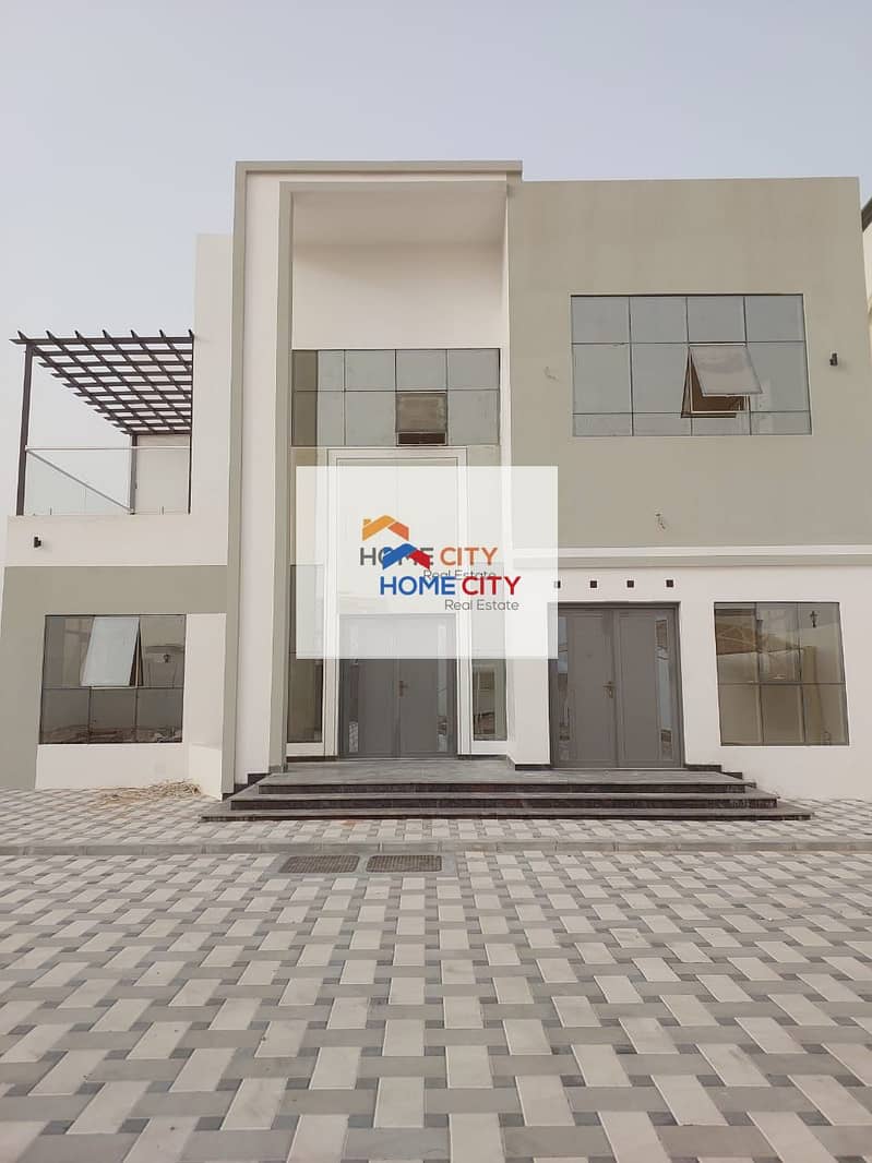 Villa for rent in the city of Riyadh, south of Al Shamkha, a great location (4 master rooms) 130,000 dirhams annually