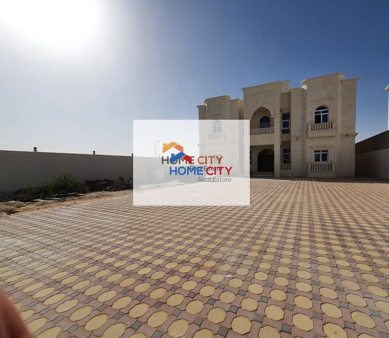 Villa for rent in the city of Riyadh, south of Al Shamkha, in a great location (6 master bedrooms with wardrobes)