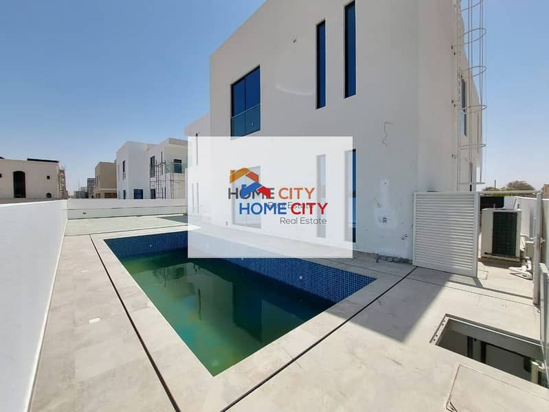 Villa for rent in Khalifa City - in a prime location next to Al Raha Beach - 5 master rooms with wardrobes - 280,000