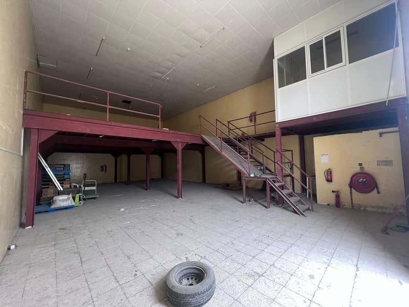 Warehouse 3500 Sqft With Office and Mezzanine Floor For Rent in Jurf 1 Industrial Area Ajman Warehouse 3500 Sqft With Office and Mezzanine Floor For Rent in Jurf 1 Industrial Area Ajman