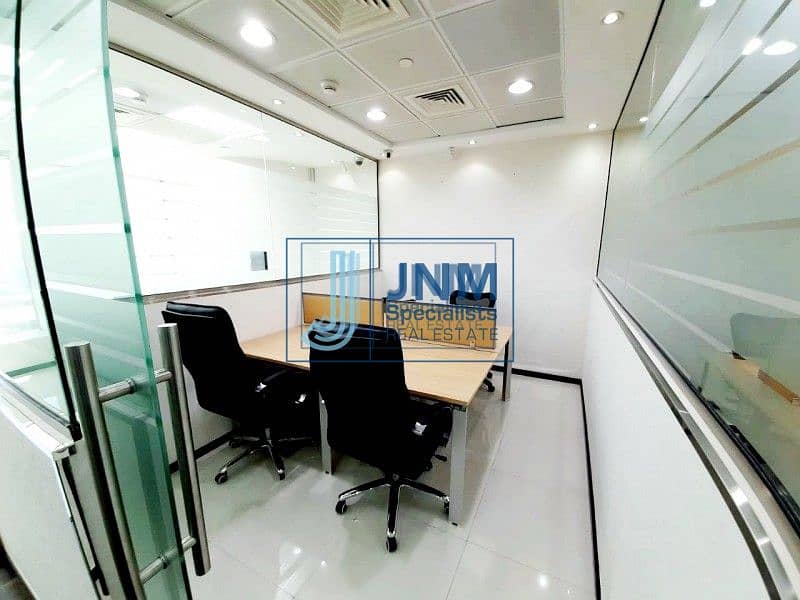 3 Furnished Office w/ Glass Partitions | Near Metro