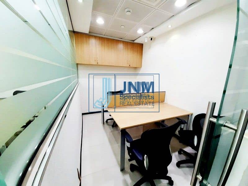 7 Furnished Office w/ Glass Partitions | Near Metro
