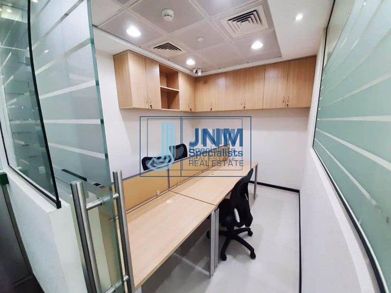 11 Furnished Office w/ Glass Partitions | Near Metro