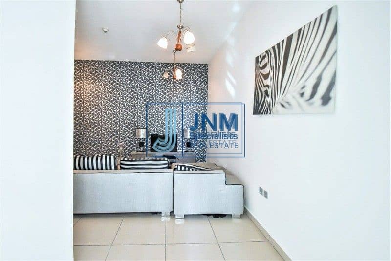 6 Fantastic Furnished 1 Bed with Balcony | Mid Floor