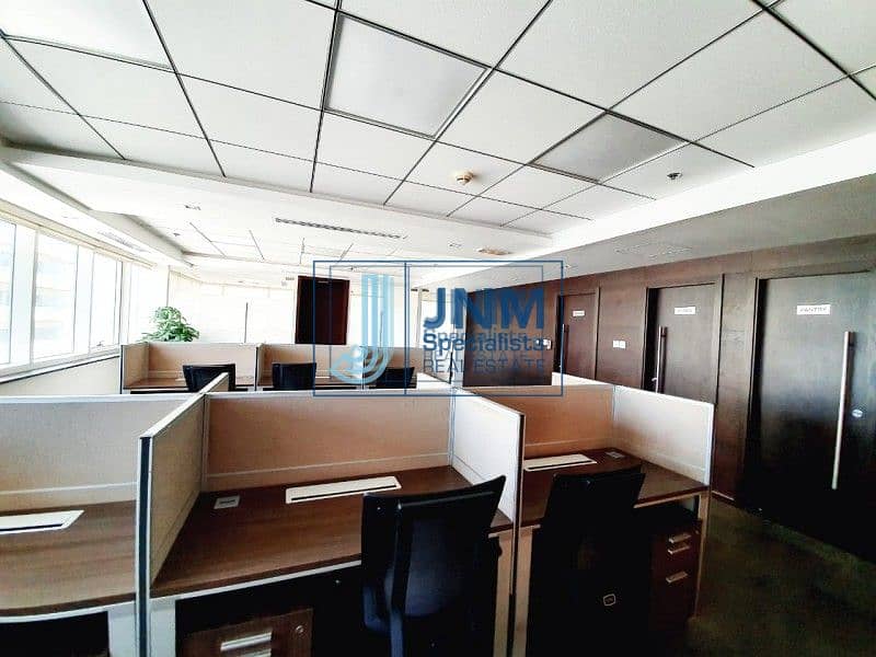 5 Exclusive! Near Metro Furnished Office |High Floor