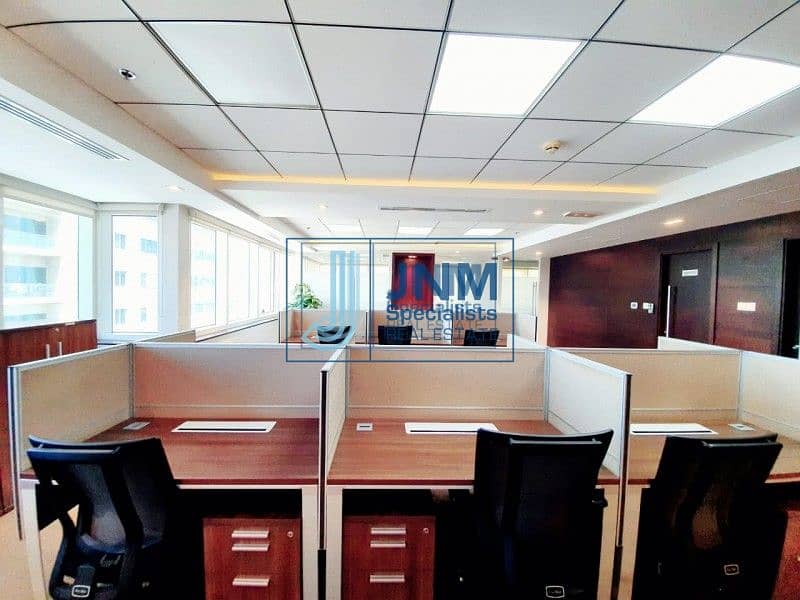 6 Exclusive! Near Metro Furnished Office |High Floor