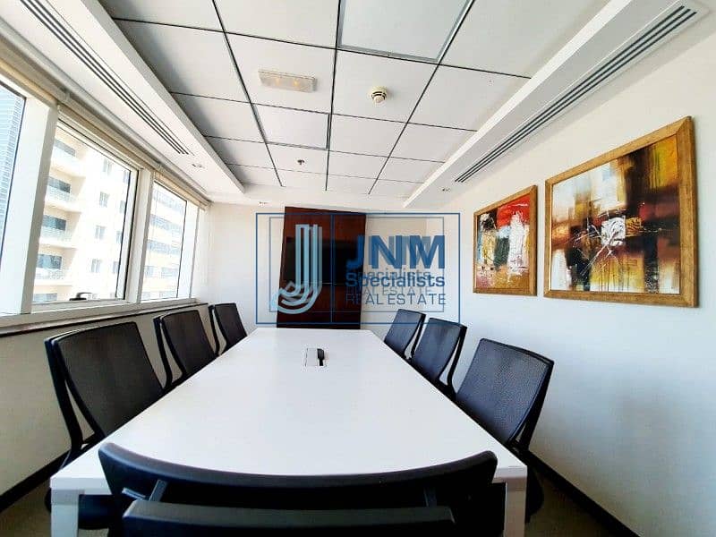 7 Exclusive! Near Metro Furnished Office |High Floor