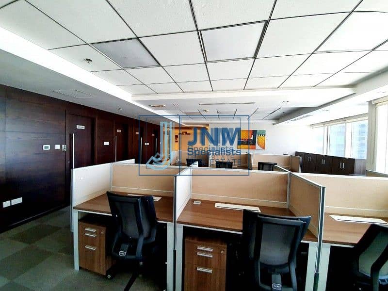 9 Exclusive! Near Metro Furnished Office |High Floor