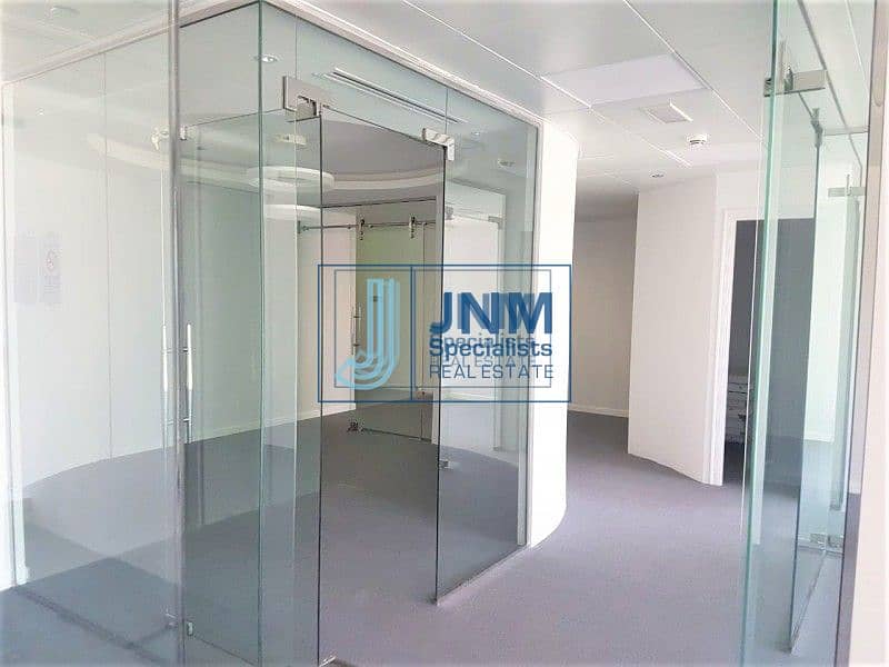 Glass Partitioned Office | Low Floor | Lake View