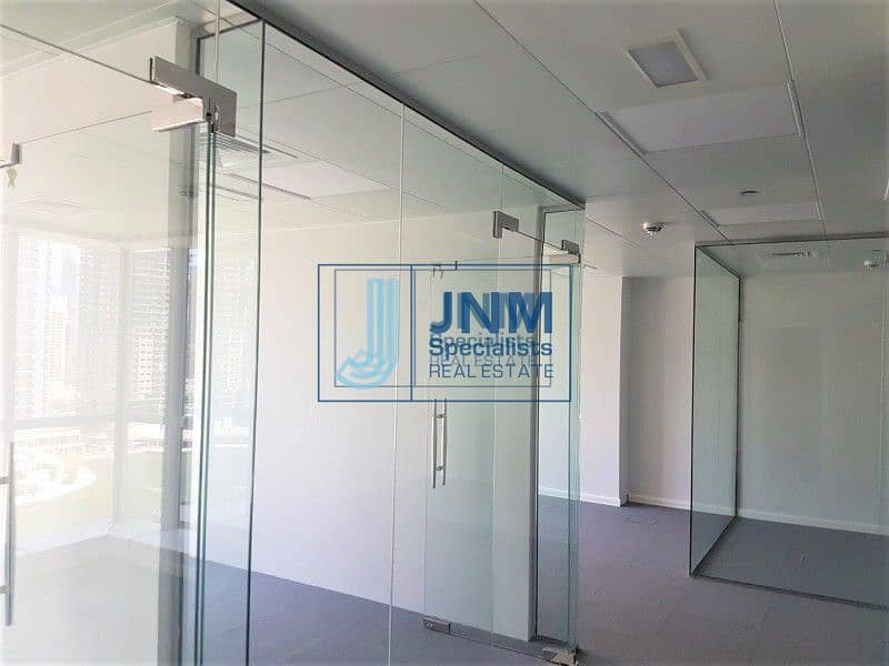 5 Glass Partitioned Office | Low Floor | Lake View