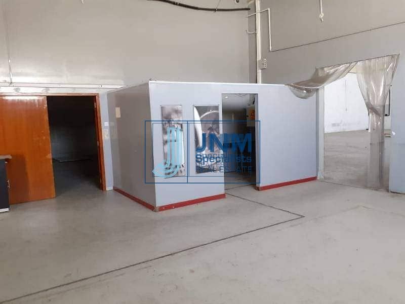 6 Insulated Warehouse for Rent with Washroom and Offices