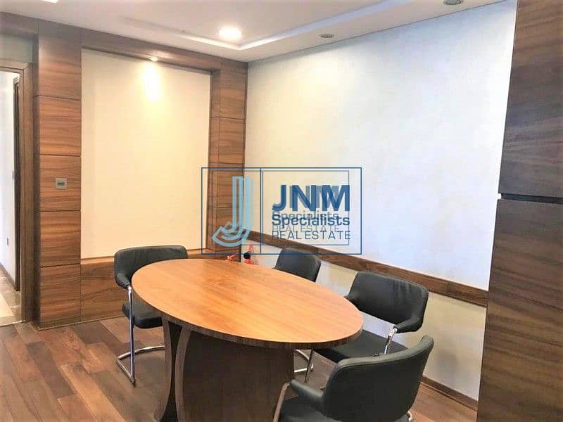 10 Next to Metro | Semi-Furnished Office | Low Floor